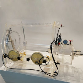 Duidelijke Acrylbenchtop-Handschoendoos, de Doos van de Isolatiehandschoen met Kf-Interface