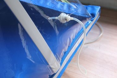 De Doos van de laboratoriumhandschoen het Testen het Materiaal van de Isolatorpvc van de Zakpiramide in Blauw